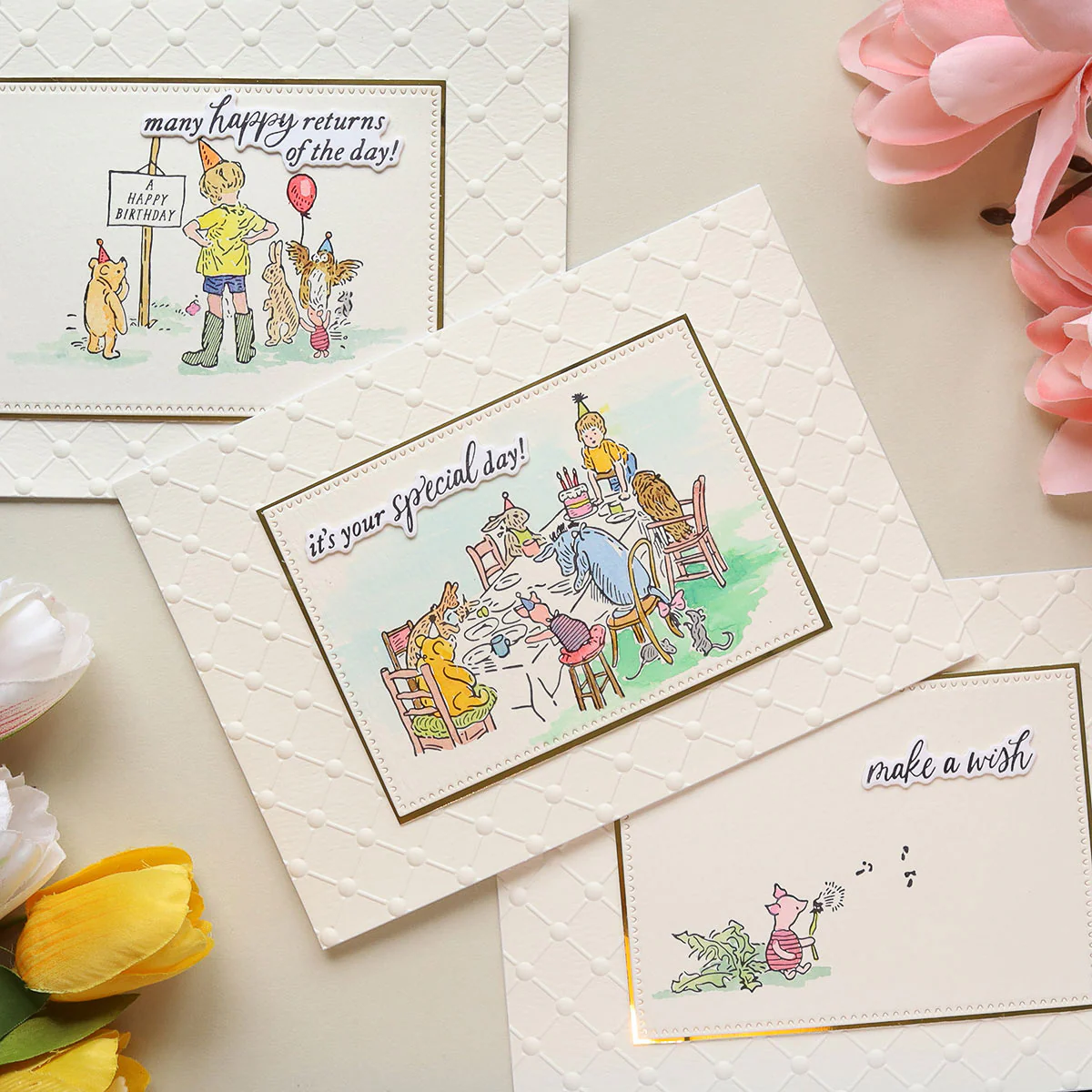 A Very Happy Birthday Sentiments Press Plate & Die Set - Image 13