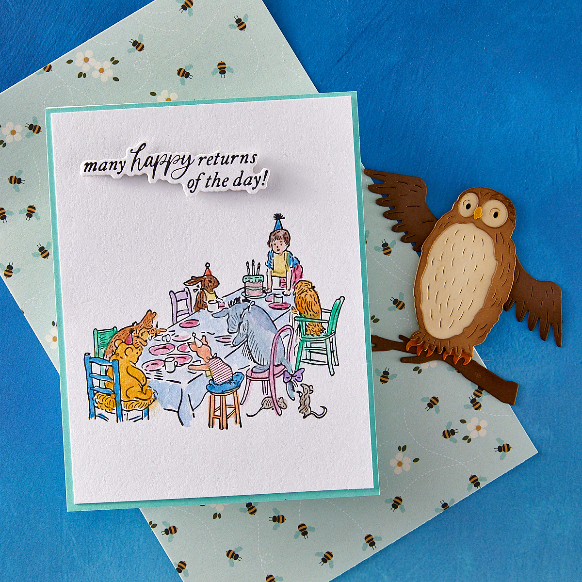 A Very Happy Birthday Sentiments Press Plate & Die Set - Image 6