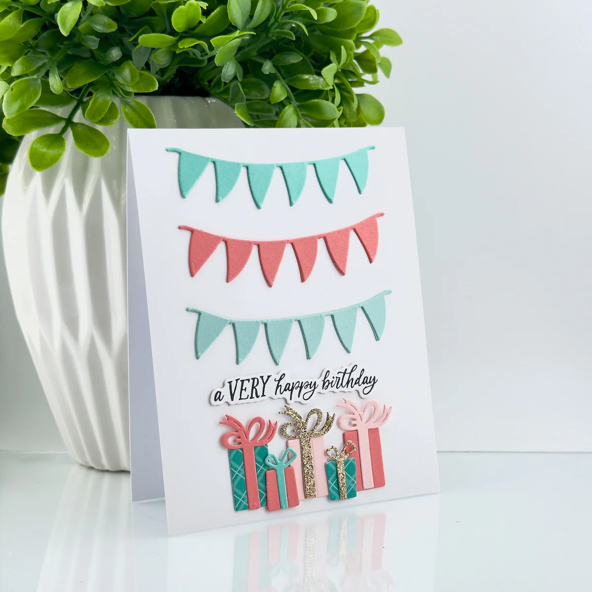 A Very Happy Birthday Sentiments Press Plate & Die Set - Image 9