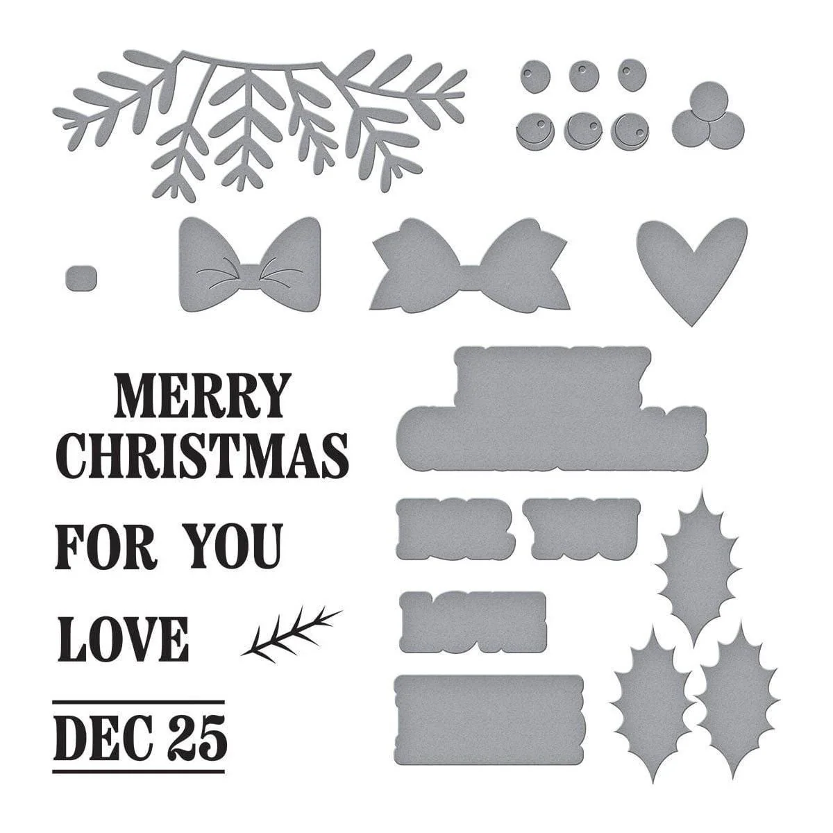 Christmas Add-Ons Stamp & Die Set by Wendy Vecchi - Image 12