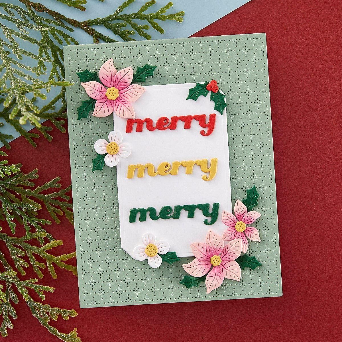 Christmas Greetings Etched Dies - Image 3