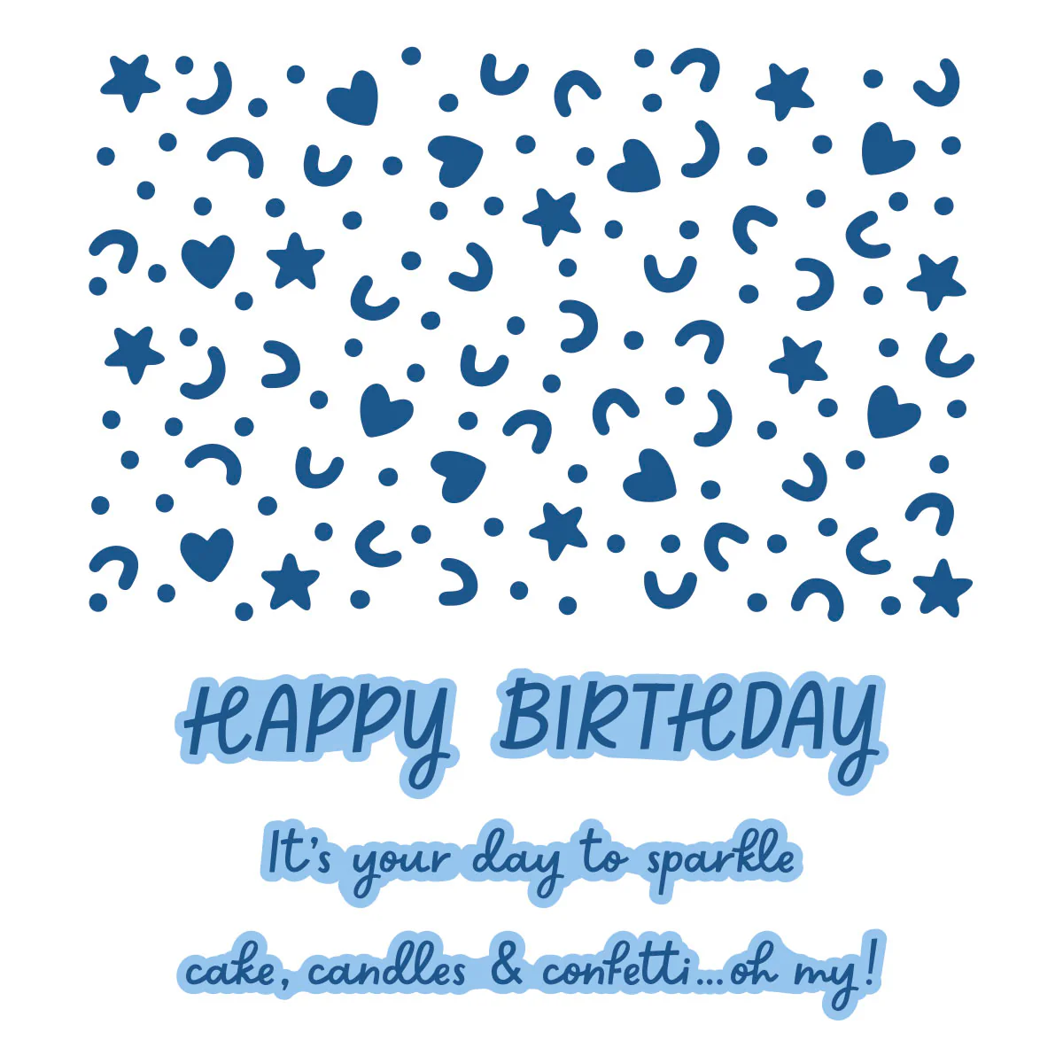 Confetti Burst - Glimmer Hot Foil Kit of the Month (Plates & Die Only) - Image 2