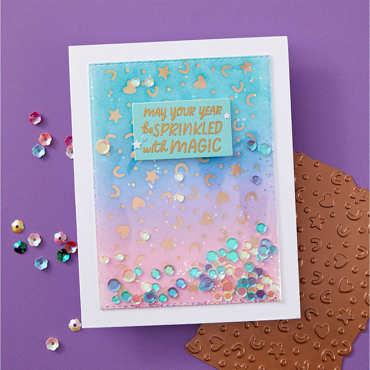 Confetti Burst - Glimmer Hot Foil Kit of the Month (Plates & Die Only) - Image 4