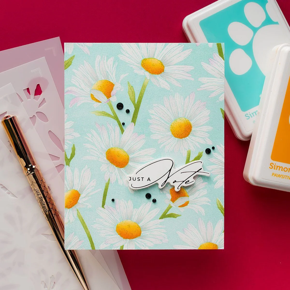 Daisy Shower BetterPress and Stencil Bundle by Yana Smakula - Image 5