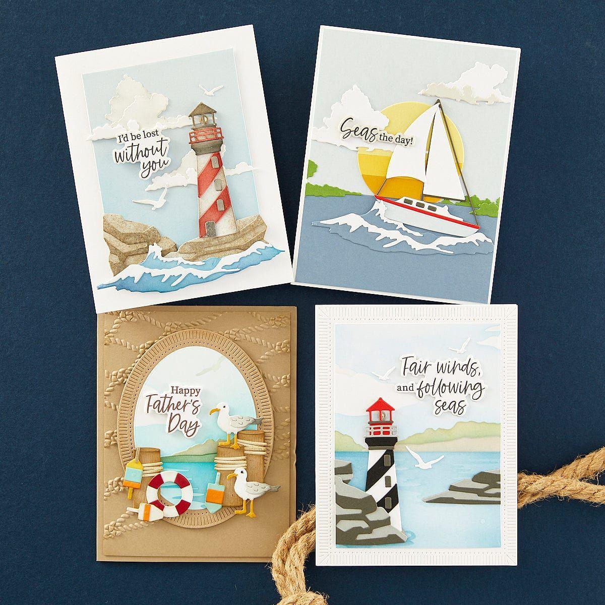 Fair Winds Sentiments Clear Stamp and Die Set by Dawn Woleslagle - Image 2