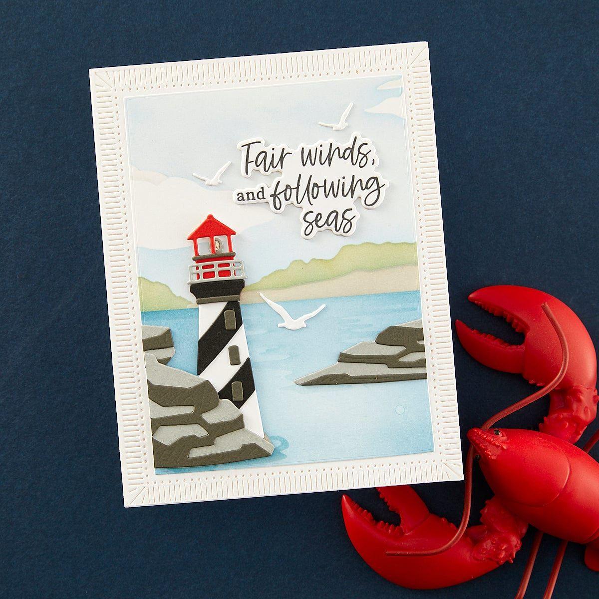 Fair Winds Sentiments Clear Stamp and Die Set by Dawn Woleslagle - Image 6