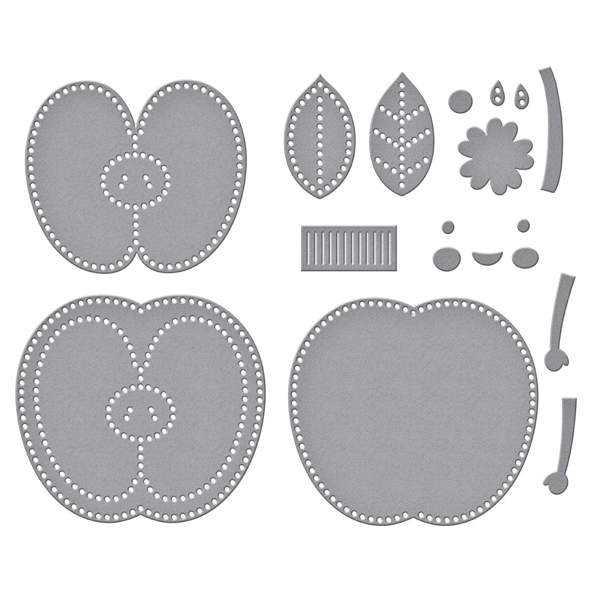 Felt Cheeky Apple Etched Dies by Nichol Spohr - Image 2