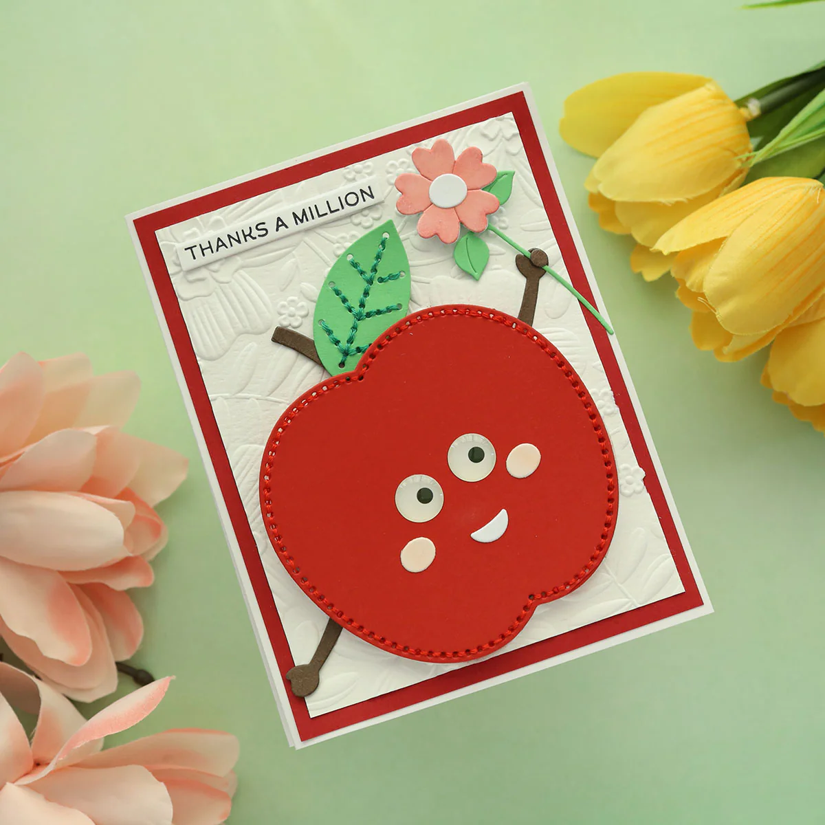 Felt Cheeky Apple Etched Dies by Nichol Spohr - Image 8