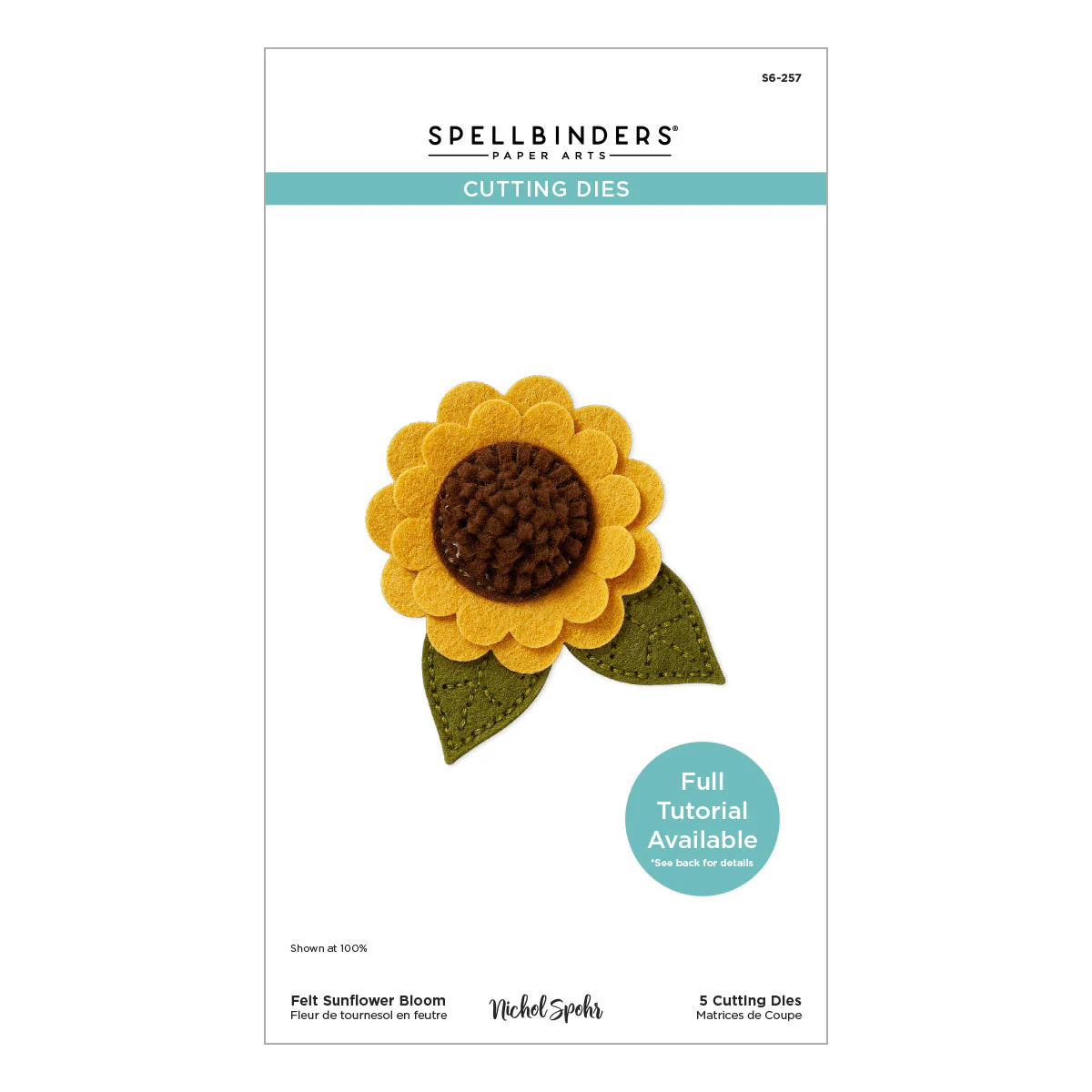 Felt Sunflower Bloom Etched Dies by Nichol Spohr - Image 4