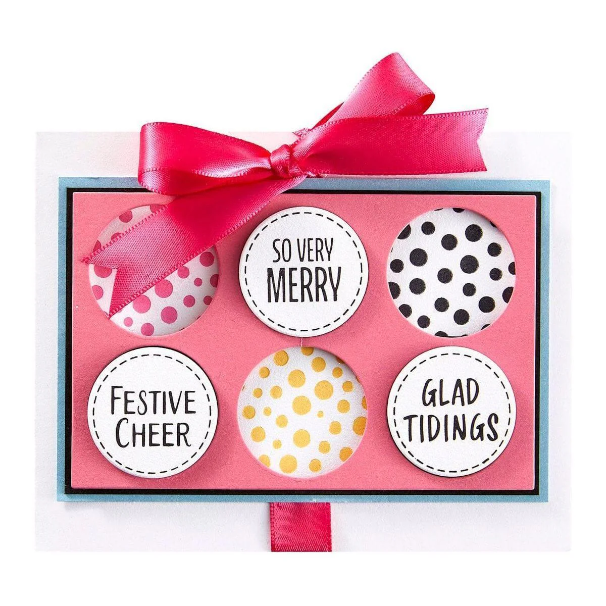 Festive Circle Sentiments Press Plates & Die Set by Lisa Horton - Image 10