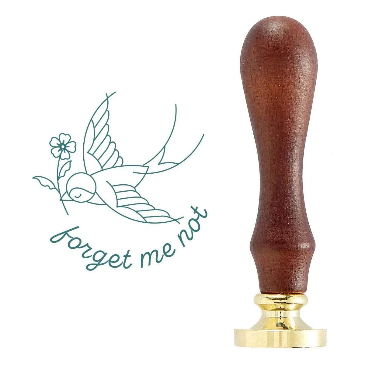 Forget Me Not Wax Seal Stamp - Image 2