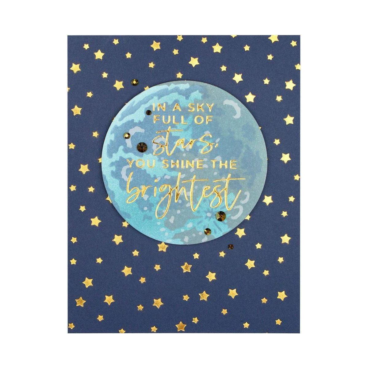 Layered Full Moon Stencil from Celestial Zodiacs Collection - Image 3