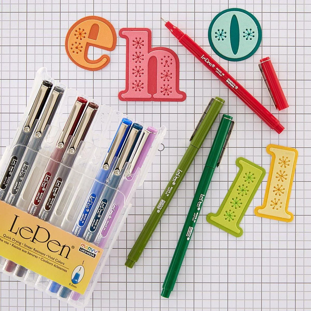 Uchida Le Pen Dark 10 Piece Set - Image 2
