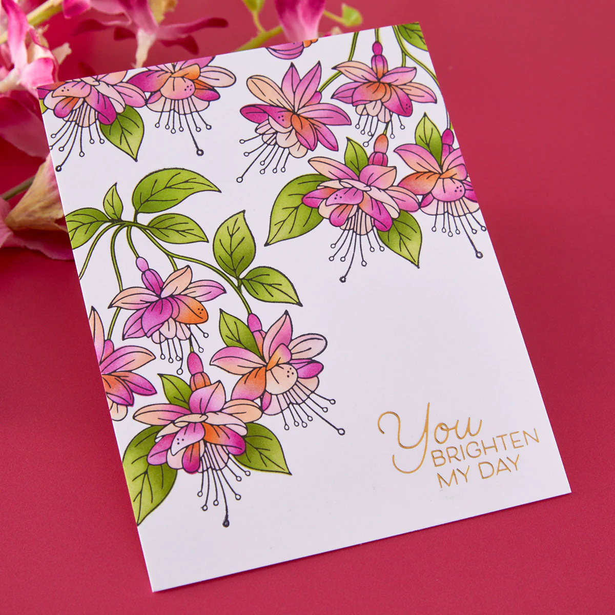 Magical Fuchsia Press + Foil Plate & Die Set by Alex Syberia Designs - Image 3