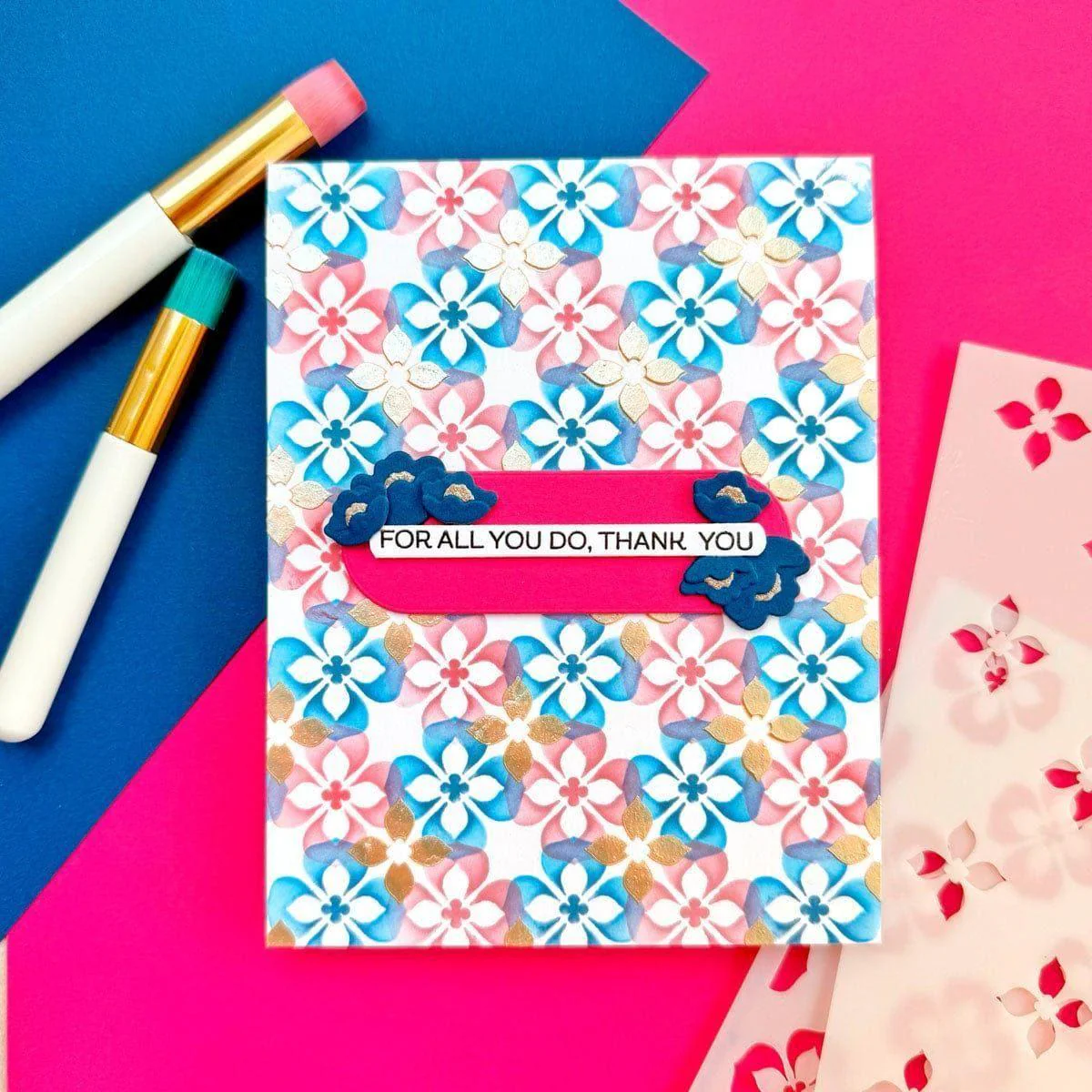 Mosaic & Quilted Memories - Stencil of the Month