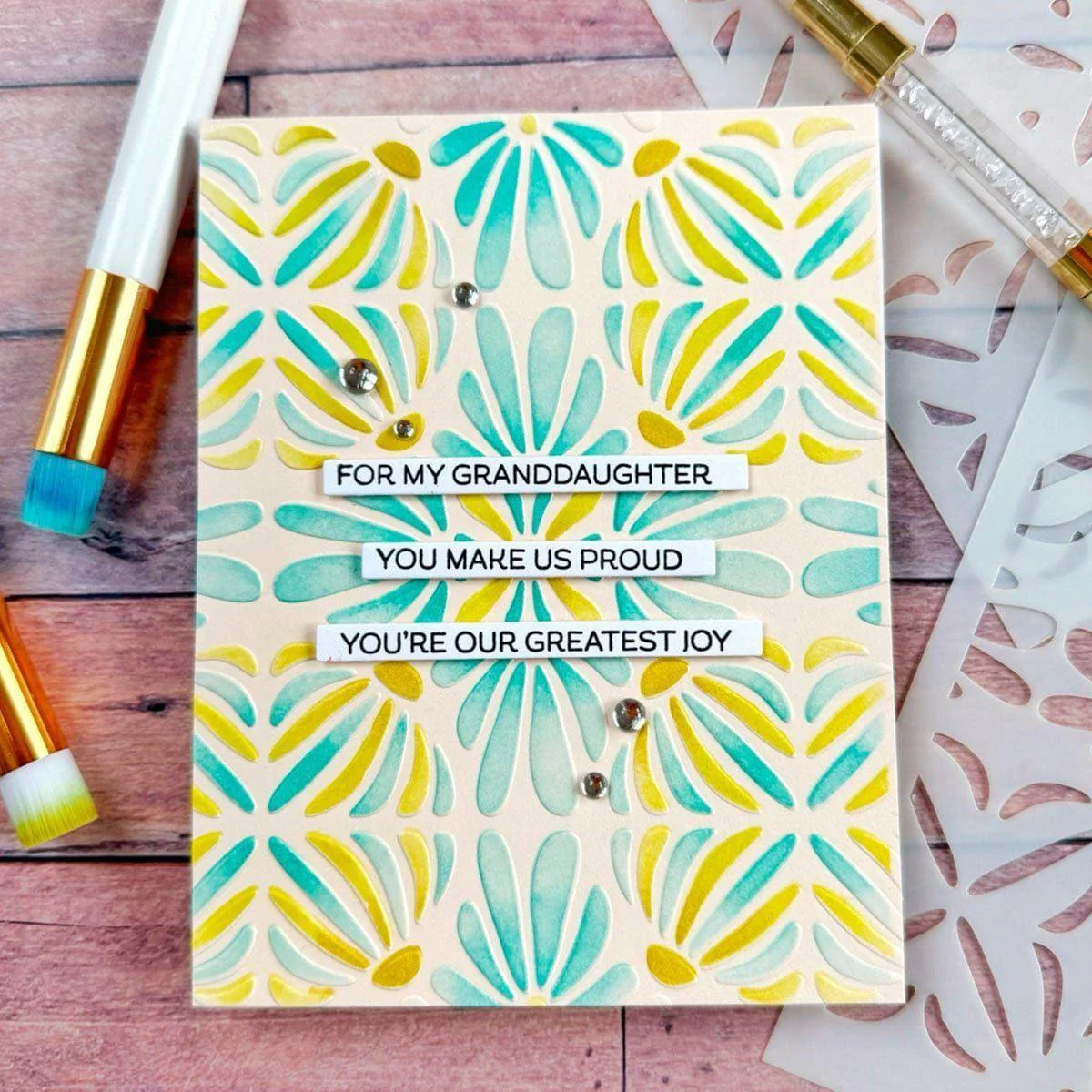 Mosaic & Quilted Memories - Stencil of the Month - Image 12