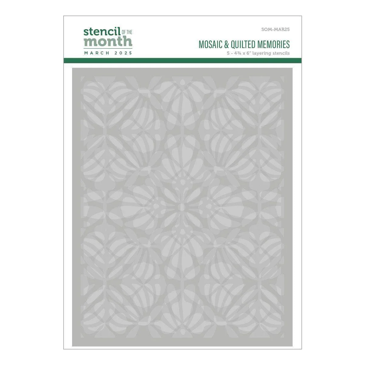 Mosaic & Quilted Memories - Stencil of the Month - Image 14