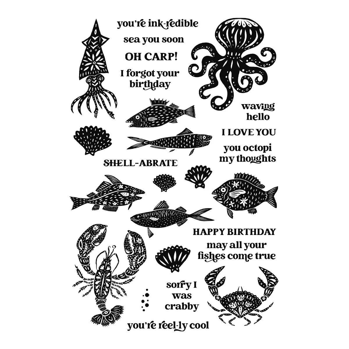 Ranger Under The Sea Clear Stamp Set by Simon Hurley create. - Image 2