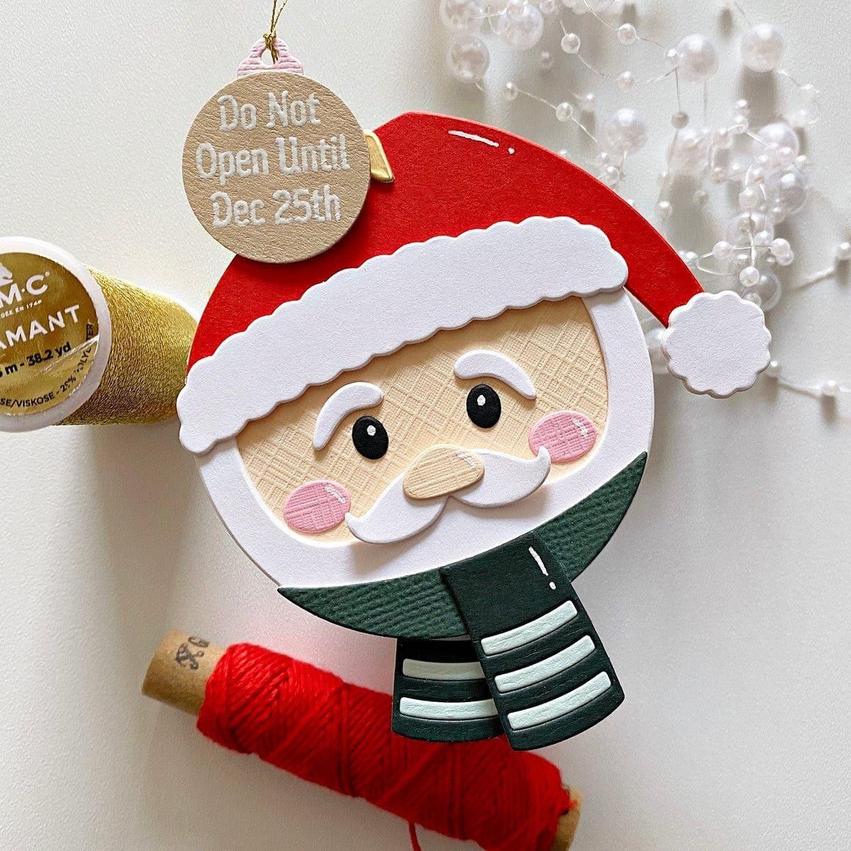 Santas Festive Circle Crew Etched Dies by Nichol Spohr - Image 3