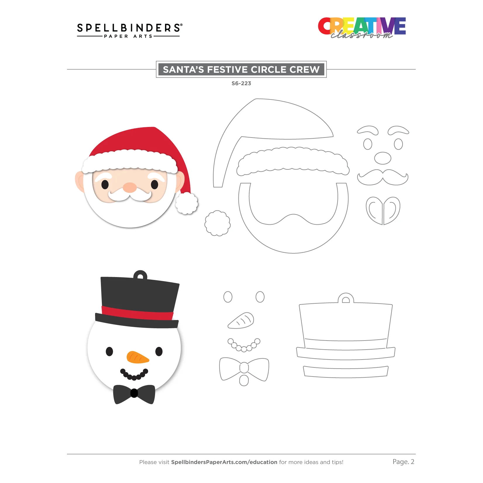 Santas Festive Circle Crew Etched Dies by Nichol Spohr - Image 6