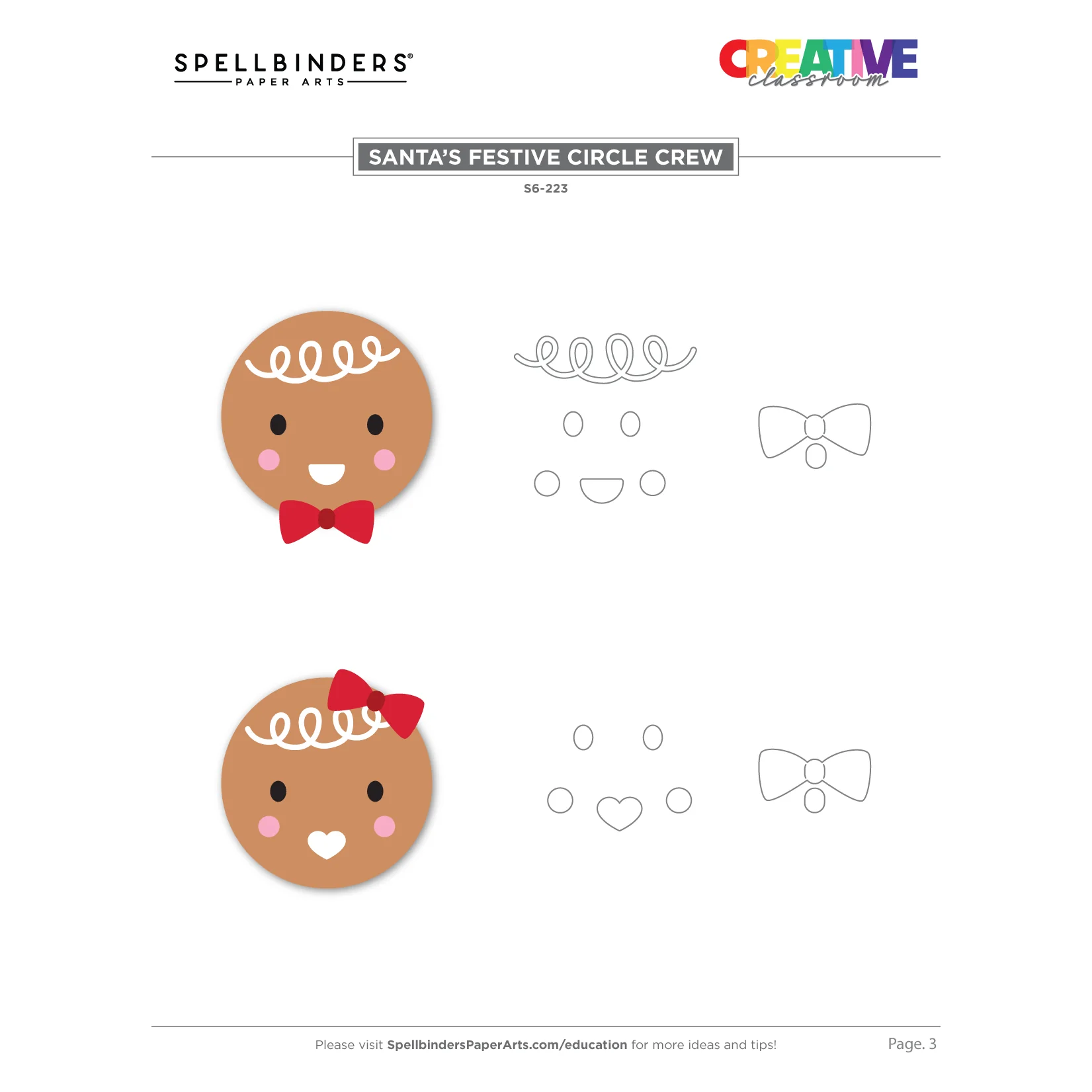 Santas Festive Circle Crew Etched Dies by Nichol Spohr - Image 7