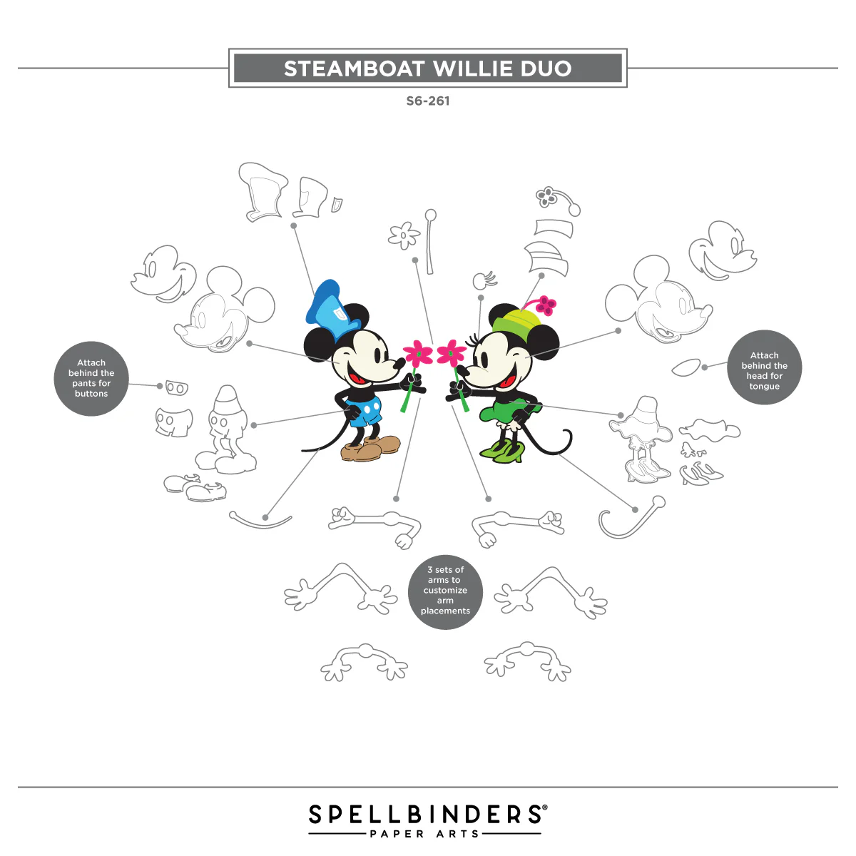 Say Cheese Classic Mouse Character Die Bundle - Image 12