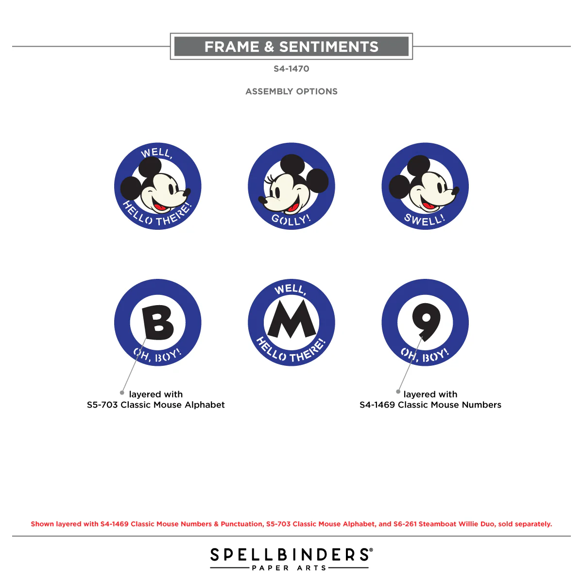 Say Cheese Classic Mouse Character Die Bundle - Image 9