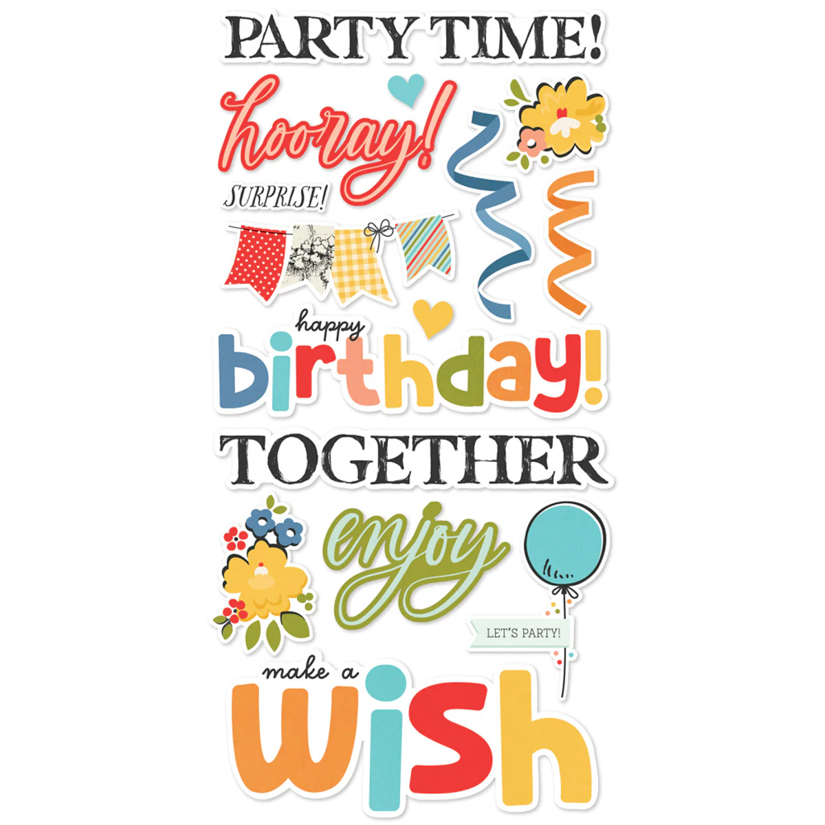 Simple Stories Say Cheese Classic Pooh Birthday - Foam Stickers - Image 3