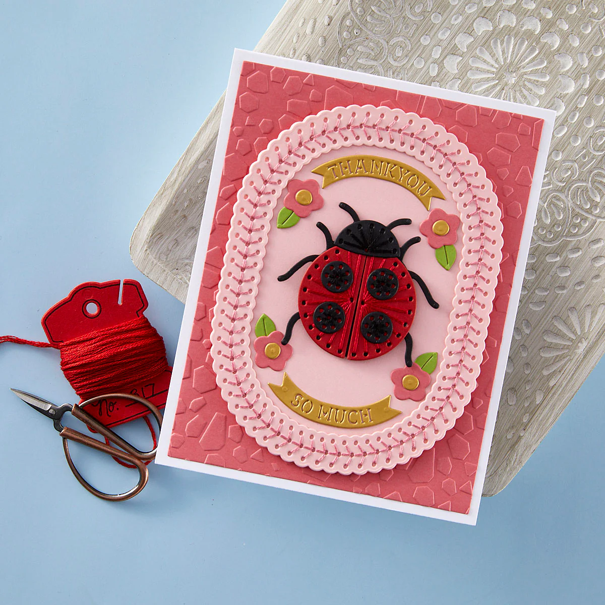 Stitched Ladybug - Stitching Die of the Month