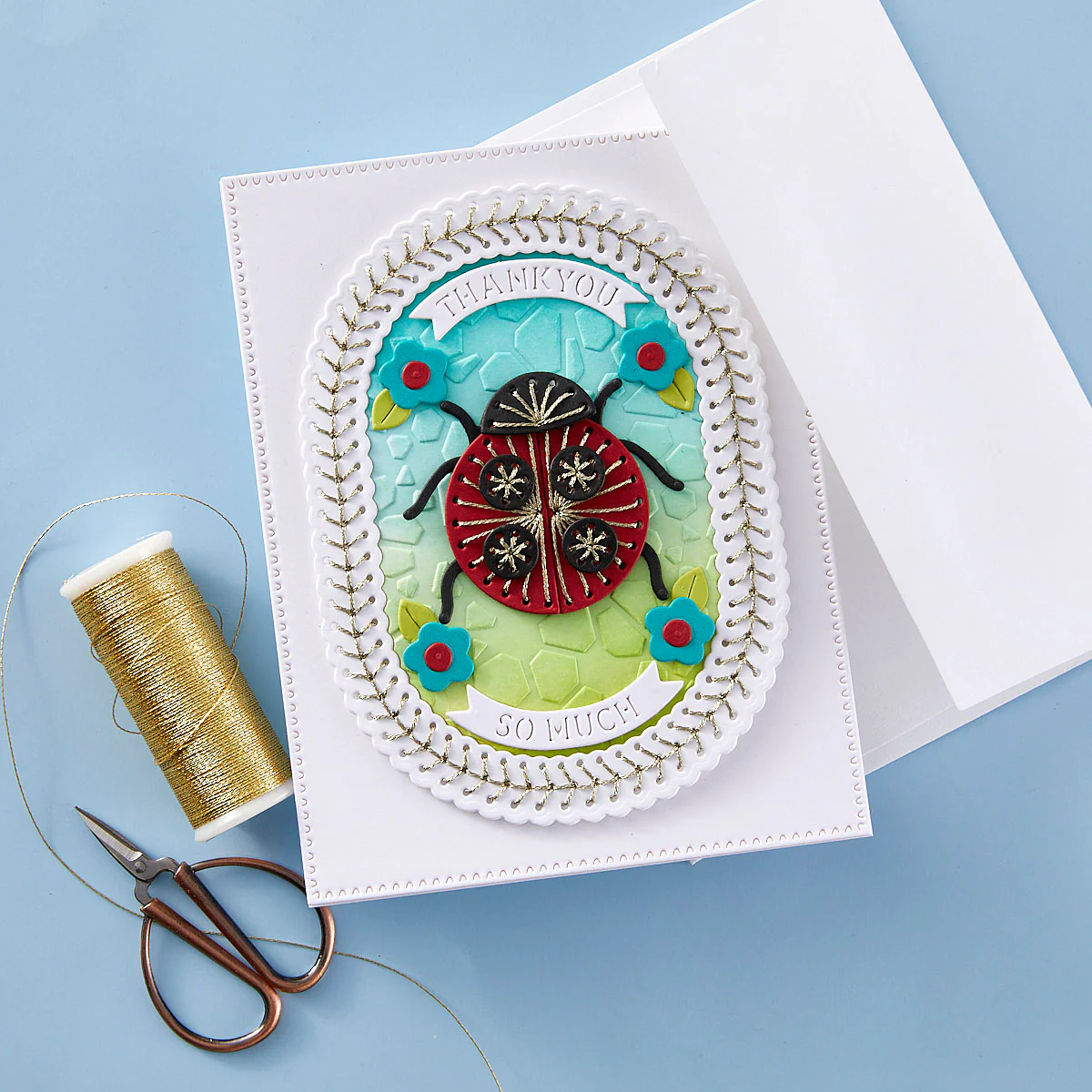 Stitched Ladybug - Stitching Die of the Month - Image 3