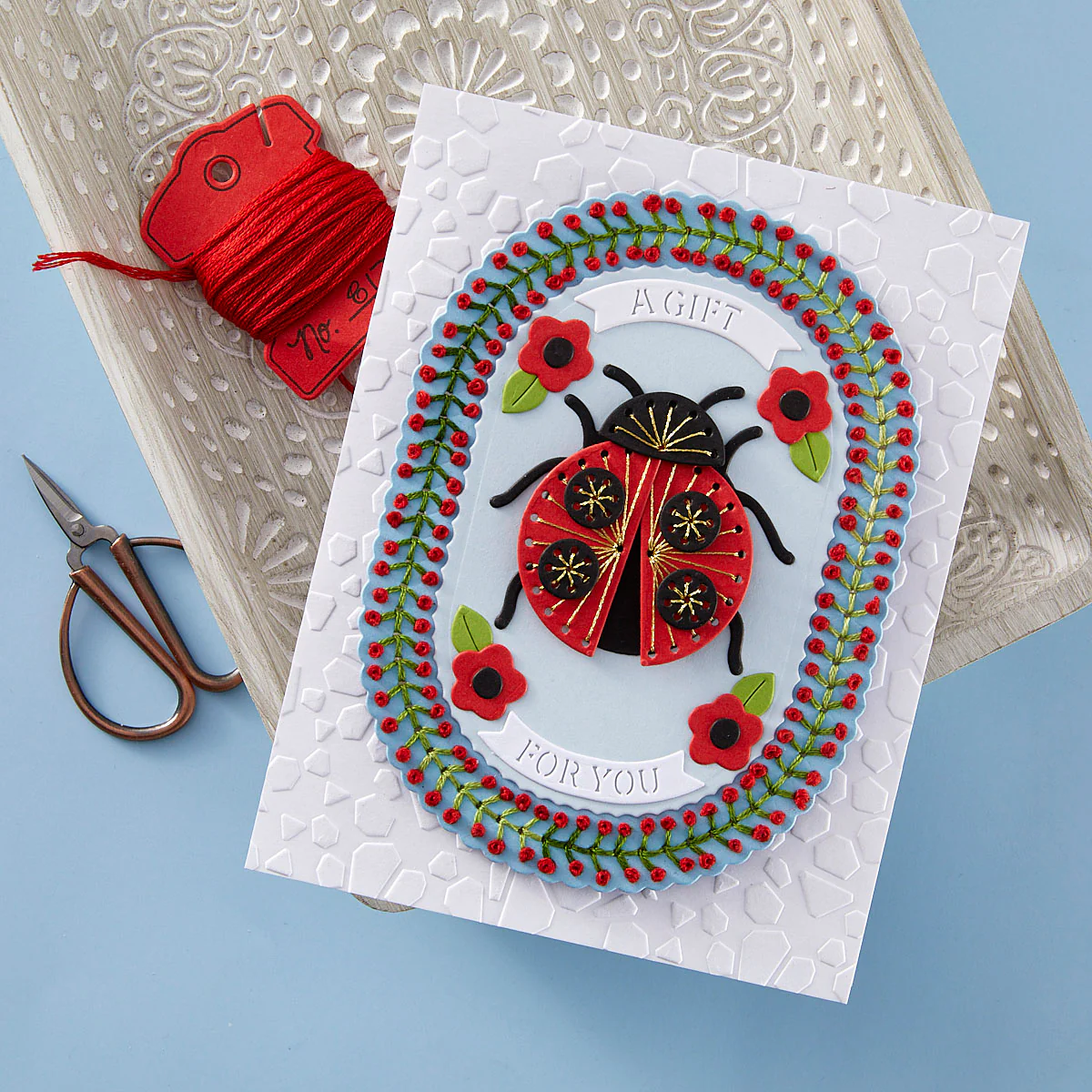 Stitched Ladybug - Stitching Die of the Month - Image 5