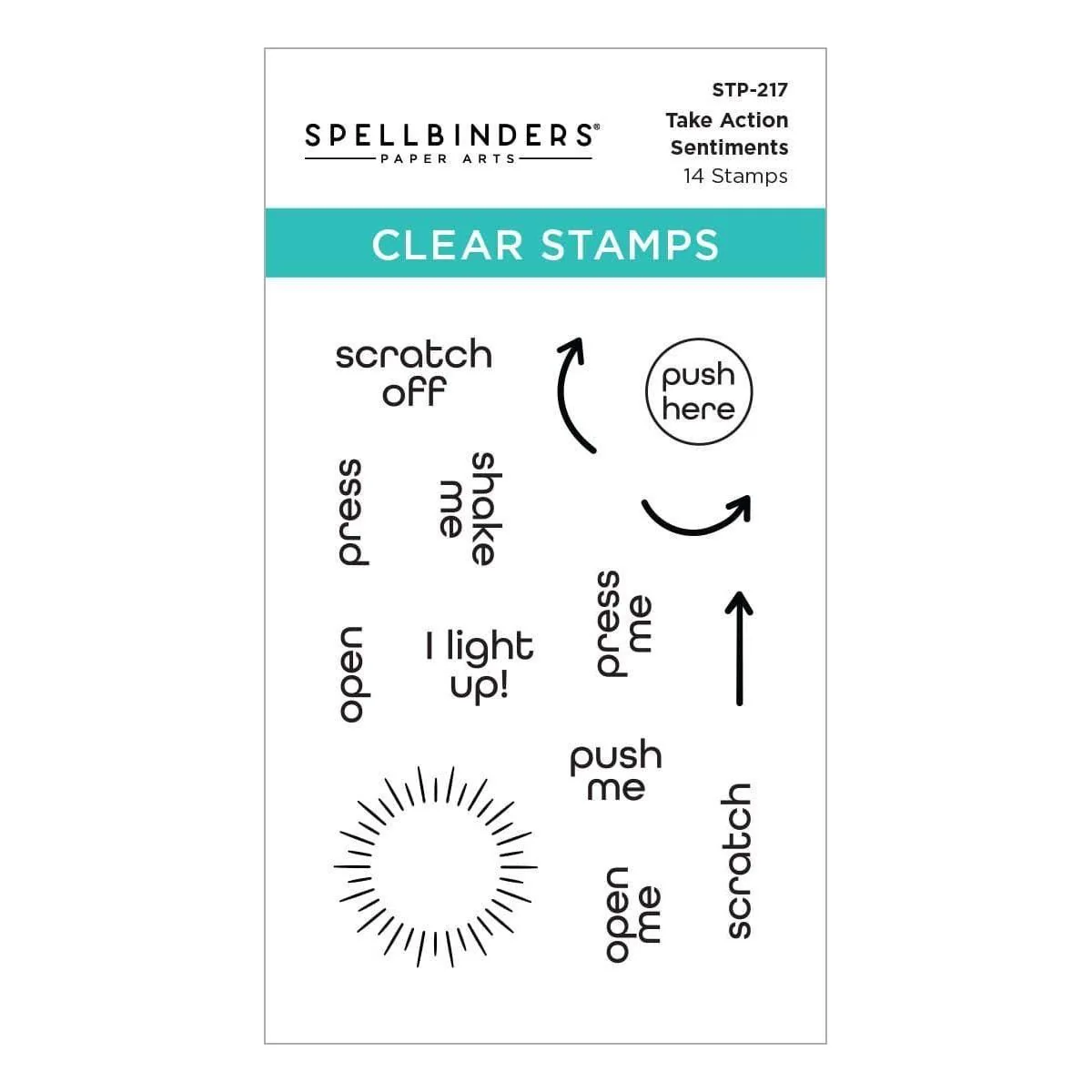 Take Action Sentiments Clear Stamp Set - Image 13