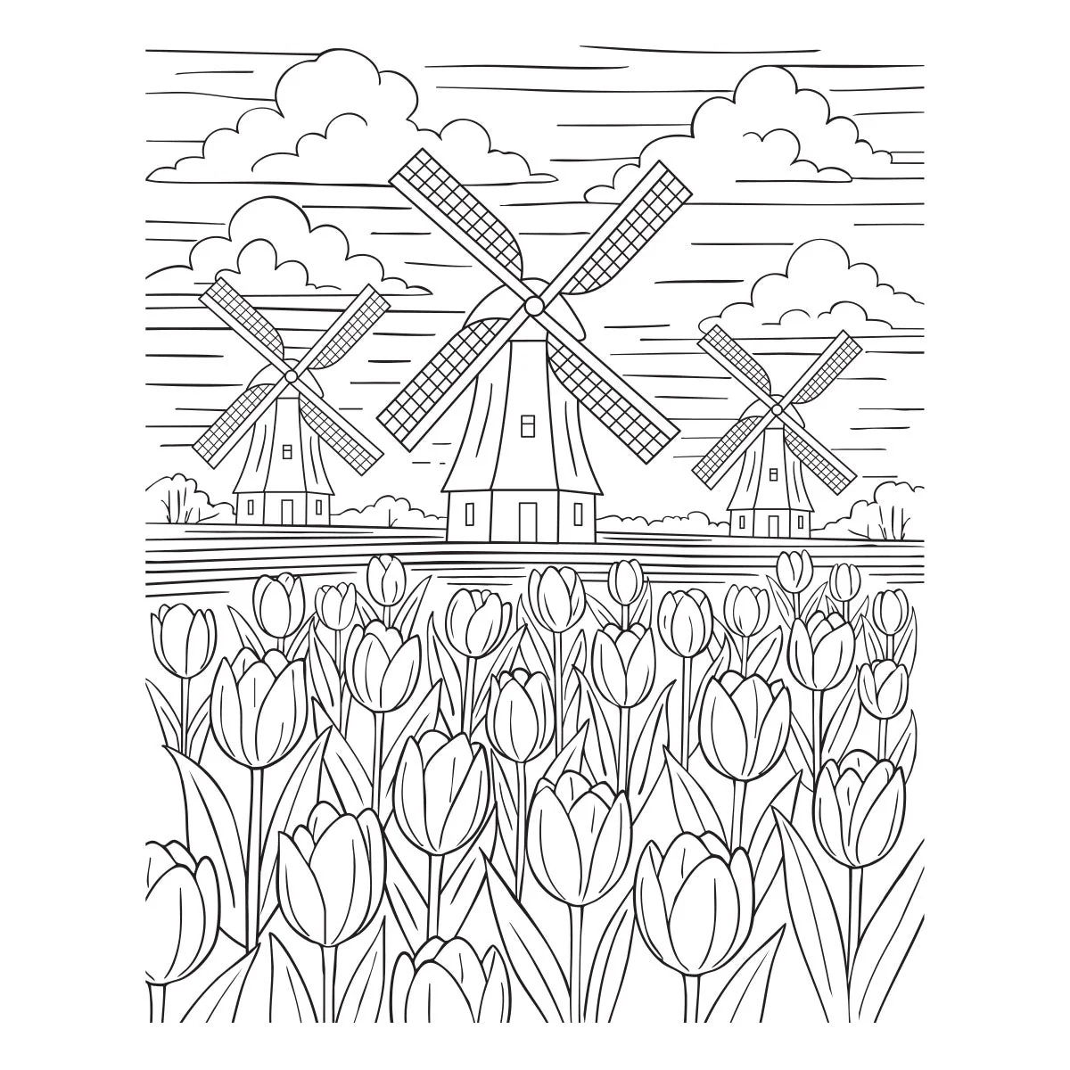Windmills and Tulips Press + Foil Plate by Yana Smakula - Image 2