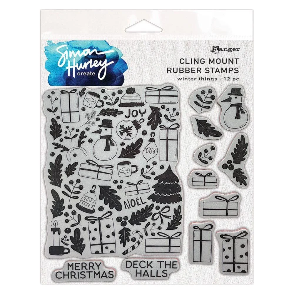 Ranger - Simon Hurley create. Winter Things Cling Mount Rubber Stamp - Image 2